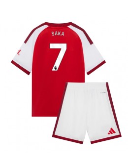 Arsenal Bukayo Saka #7 Replika Hemmakläder Barn 2026-27 Kortärmad (+ byxor)